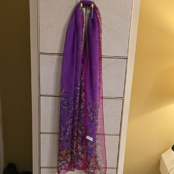 Kenzo Purple Pink Cocktail Scarf